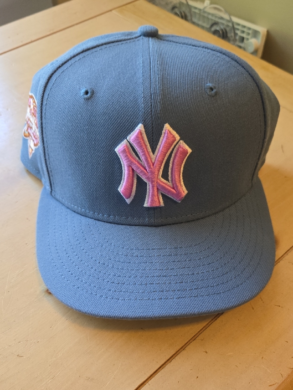 New Era Blue and Pink 59FIFTY Fitted Hat